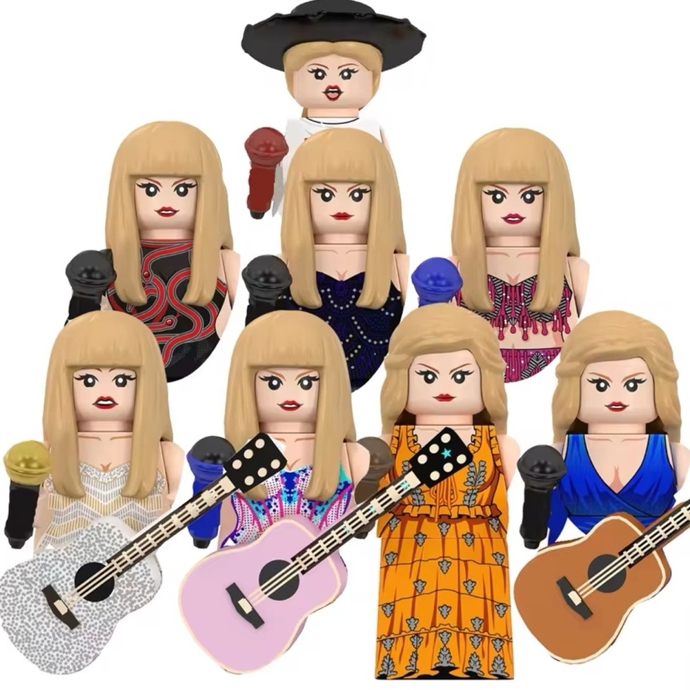 Custom Taylor Swift Eras Mini Figure Set of 8